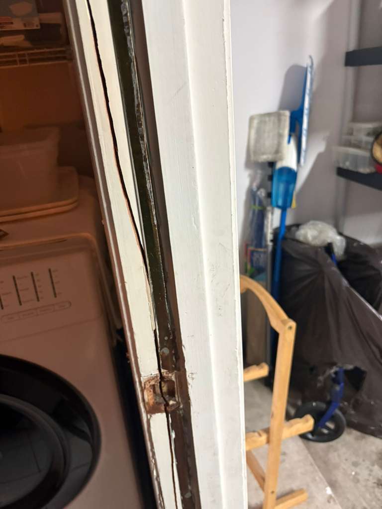garage door and lock service shown in a real service photo