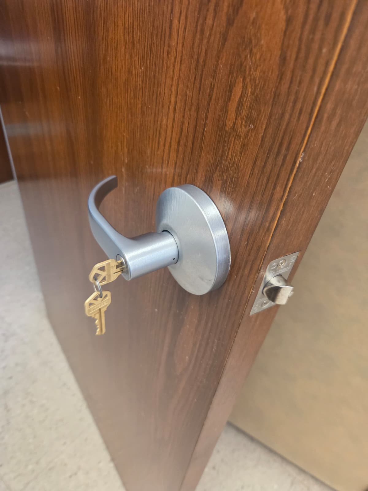 residential key and lock service shown in a real service photo