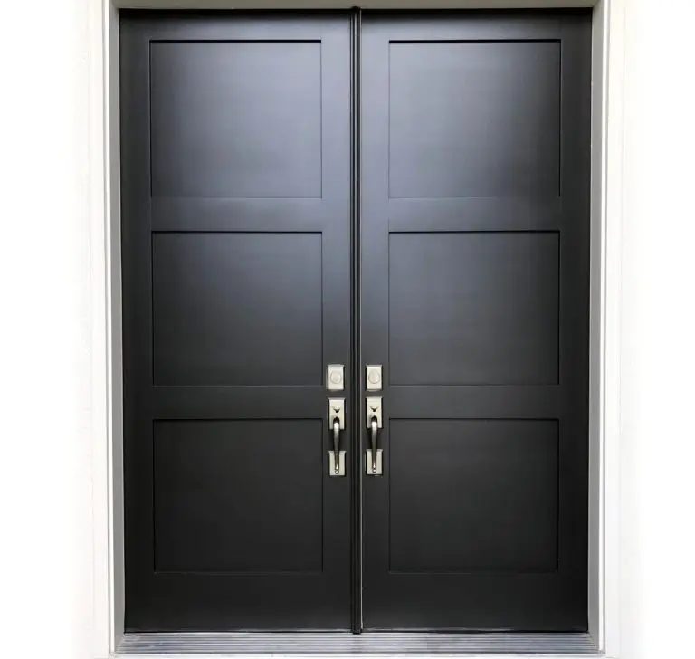 how to lock double doors