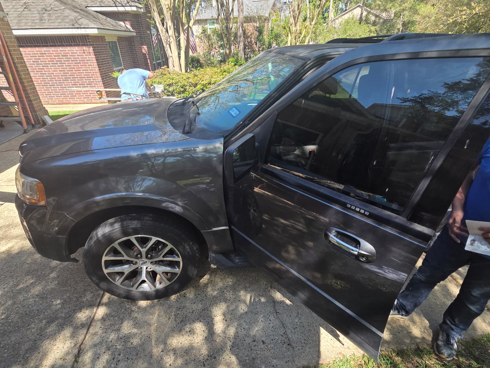 vehicle trunk lockout service shown in a real service photo
