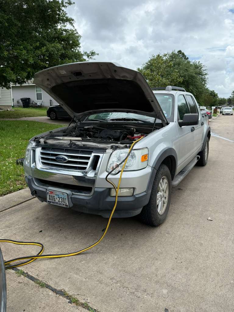 work truck key and lock service shown in a real service photo
