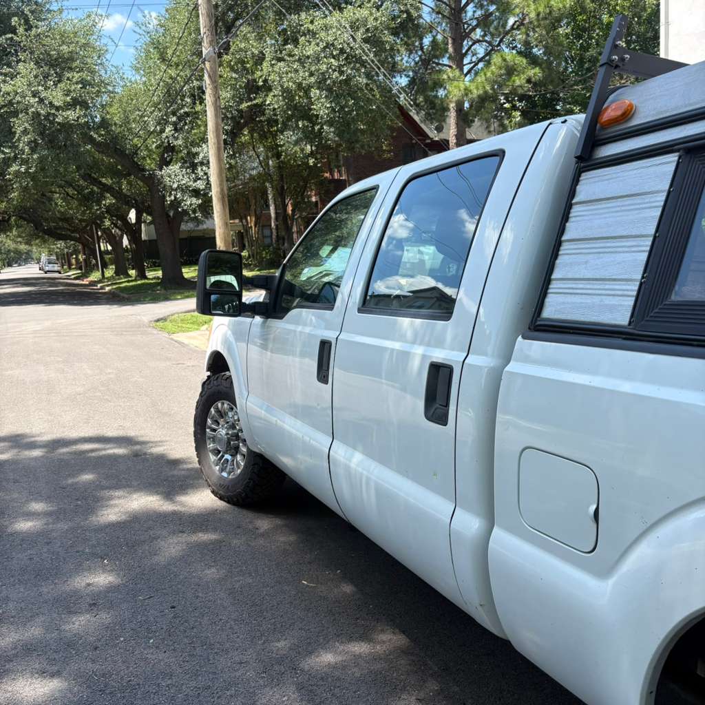 work truck key and lock service shown in a real service photo